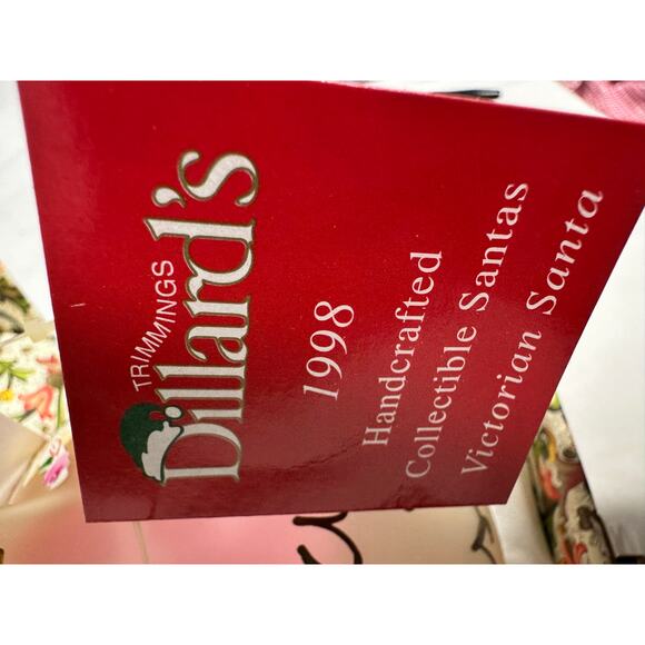 Dillard's 1998 "Victorian Santa" Hand Painted Signed Christmas Ornament-NEW! - Picture 5 of 7